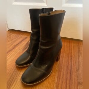 A.P.C. Black Leather Boots